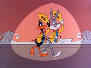 Bugs and Daffy in Suits