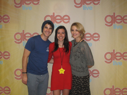  Dianna and Darren with a fan.