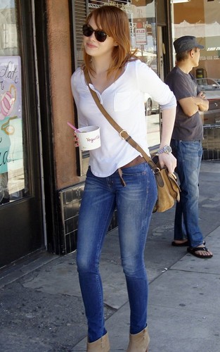 Emma Stone out and about this afternoon in West Hollywood, Ca (June 30).