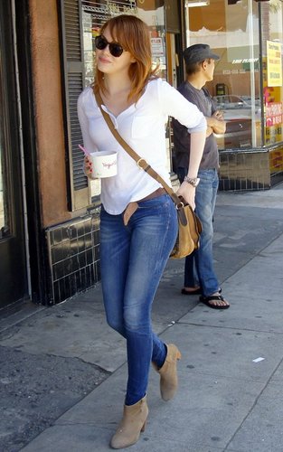  Emma Stone out and about this afternoon in West Hollywood, Ca (June 30).