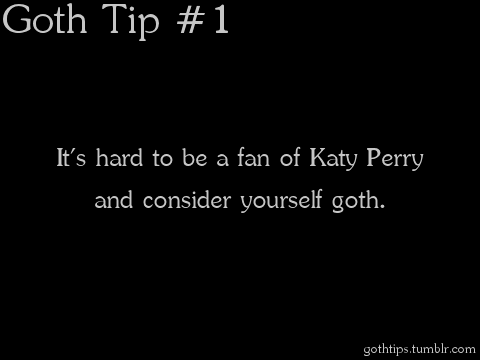  Goth Tip #1
