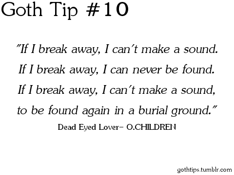  Goth Tip #10