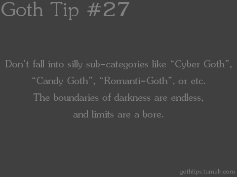  Goth Tip #27