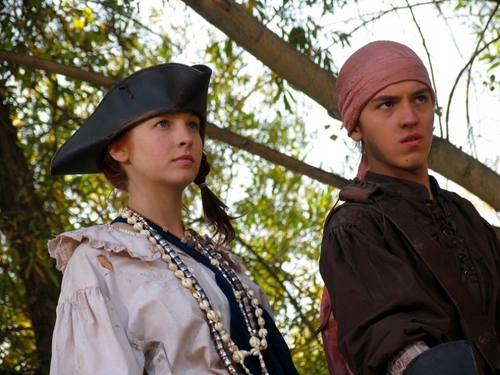 New/old poster and still of Candice in 'Pirate Camp' [2007]!