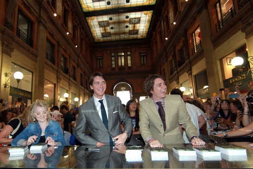  Opening a photo exhibition in Rome,2 July 2011