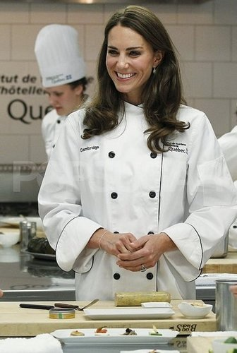  Prince William and the Duchess of Cambridge take part in a food preparation demonstration