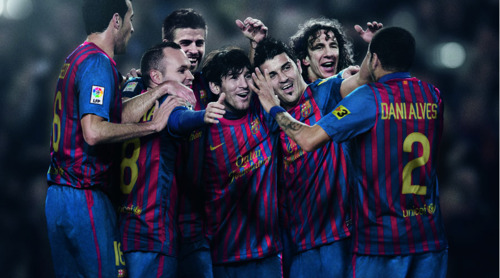  Promo Poster for the 2011/12 Kit (Barça players)