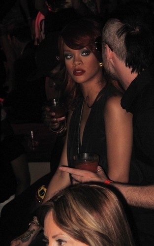 Rihanna hosting her afterparty at Club Nikki in Las Vegas (July 2).