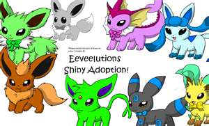  Shiny Eevee evolutions