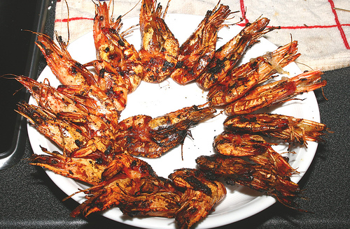  Grilled চিংড়ি