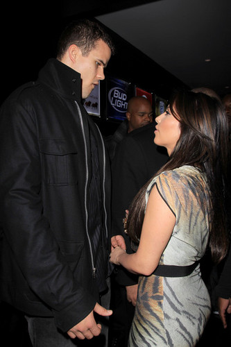  Kim Kardashian and Kris Humphries at Club Nokia