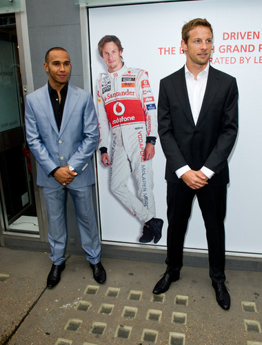  Lewis Hamilton & Jenson Button At Driven To Do Better Launch