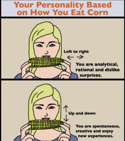  Personality Based on How tu Eat maíz