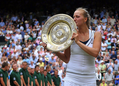  Petra Kvitova Wimbledon চুম্বন