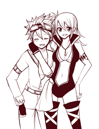 natsu and lucy always there for each other