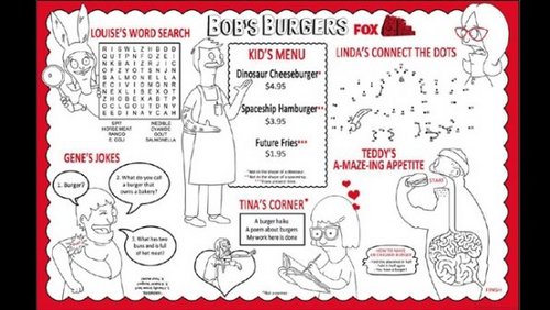  لومڑی Bob's Burgers 2011 Comic-Con Poster