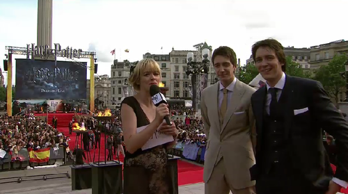  James and Oliver being interviewed