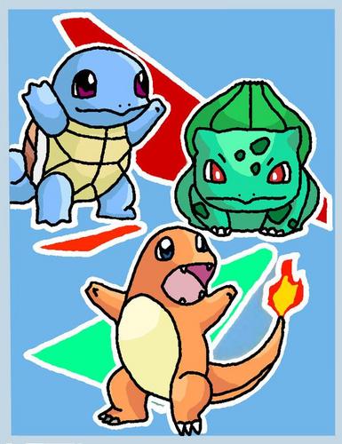  My Drawing Of The Kanto Starters