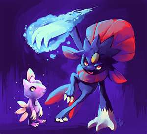  My Weaville and Sneasel Drawing