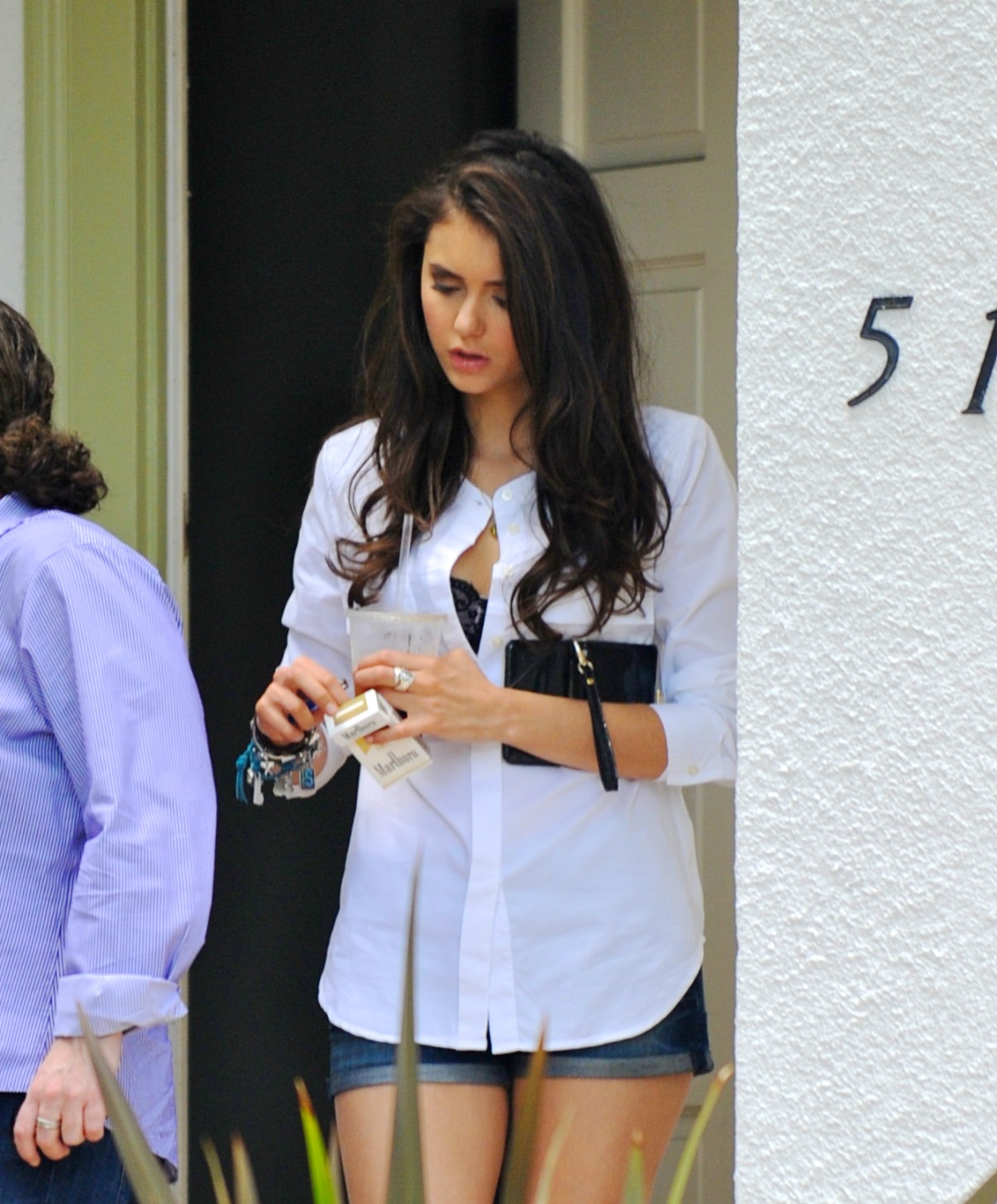 Nina - On the set of a photoshoot in West Hollywood - July 07, 2011