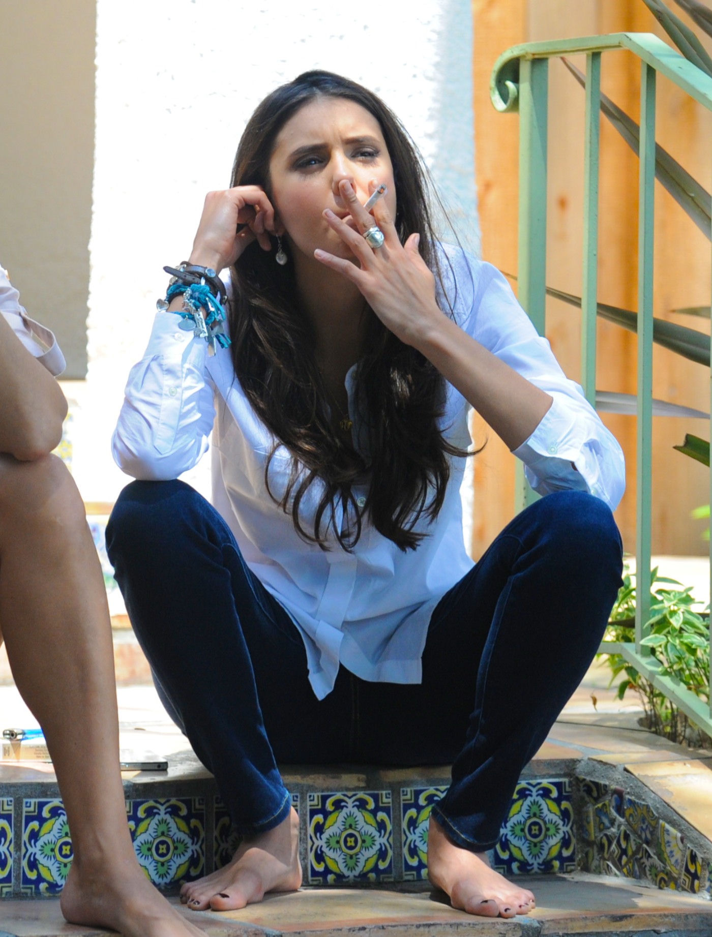 Nina - On the set of a photoshoot in West Hollywood - July 07, 2011