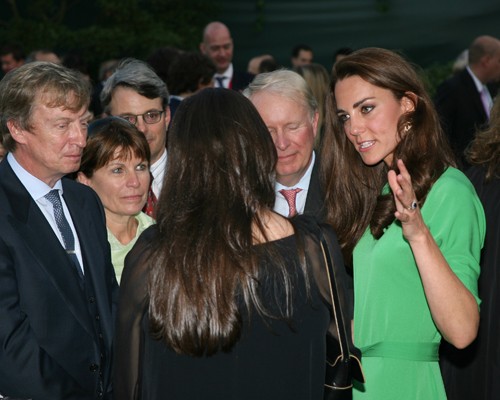  Prince William and Kate Middleton at a private reception at the British Consul-General's residence.