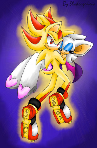  Super shadow and rouge the bat <3