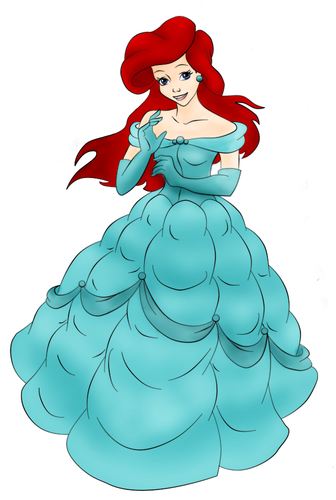  Ariel as Belle