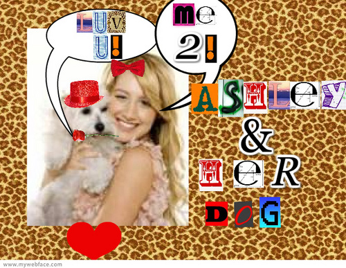 Ashley Tisdale & Her Dog