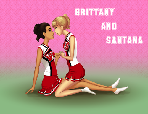  Glee Brittany and Santana