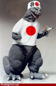  Godzilla likes japan!