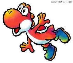 Red, Blue, Green, and Black Yoshi