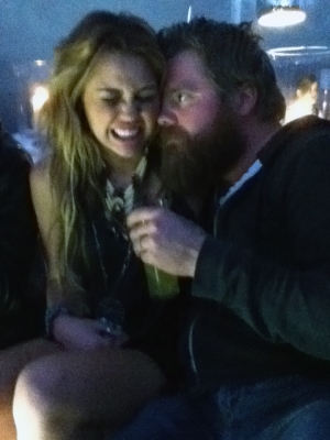  Ryan Dunn with Miley Cyrus