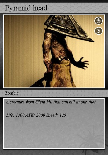 Silent Hill card - Pyramid head