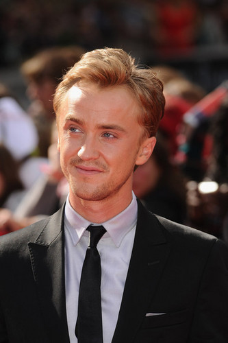  Tom Felton at the Deathly Hallows Part 2 伦敦 premiere