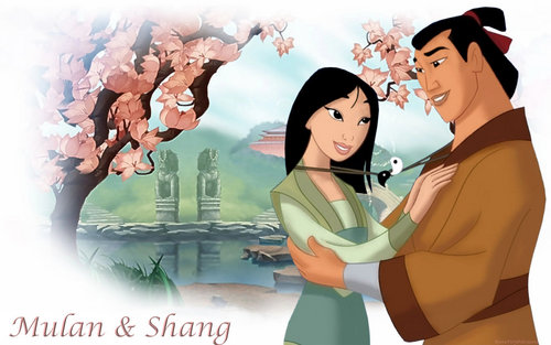 Disney Couple Mulan and Shang