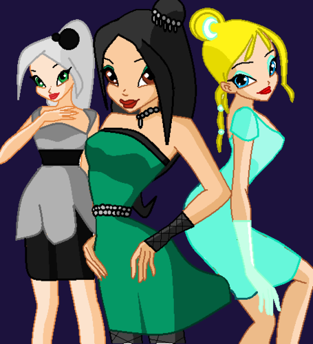  Night club dress up(Heather,Aeres,Petria)