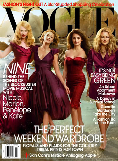 Nine women on Vogue