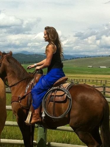  Olivia Horseback in Montana