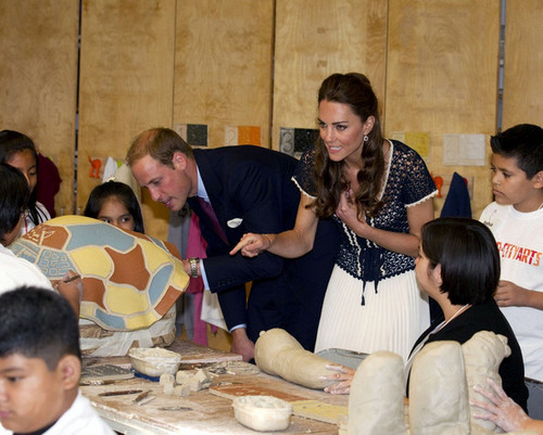 Prince William  at Inner City Arts Youth Project  