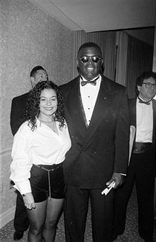  REBBIE JACKSON WITH HER HUSBAND NATHANIEL BROWN 1994