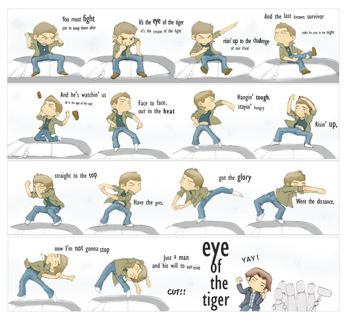  SPN Dean Winchester Eye of the Tiger