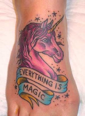  Unicorn mga tattoo