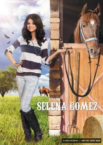  selena with a horse