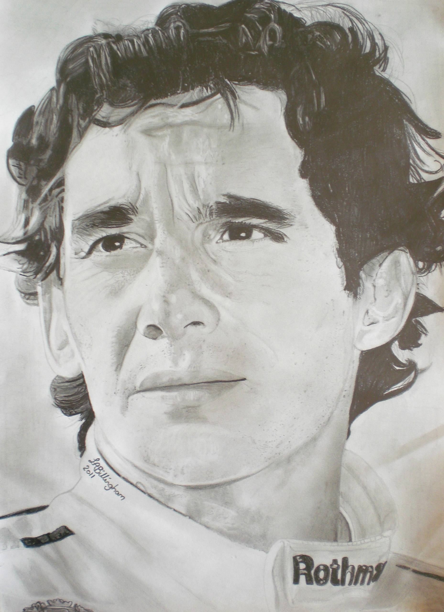 Ayrton Senna - Drawing Fan Art (23885341) - Fanpop