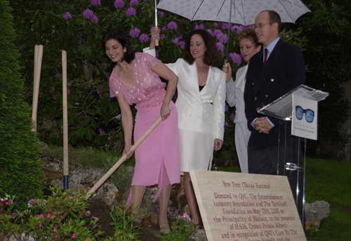 Cannes 2001 - Tree Planting for Cure by the Shore [May 17, 2001]