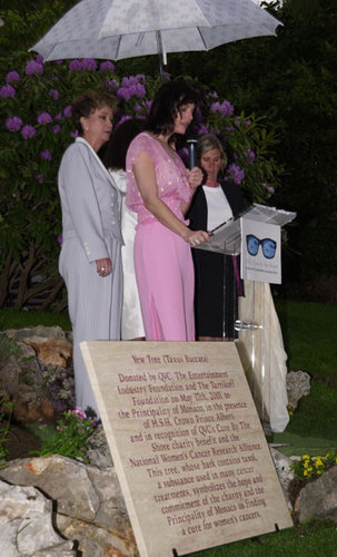 Cannes 2001 - Tree Planting for Cure by the Shore [May 17, 2001]