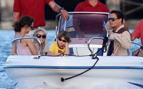 Depp Family Boat Trip