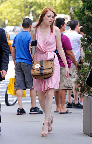  Emma Stone seen arriving at the Press Junket of her new Movie in NY, July 19