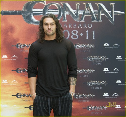 Jason Momoa: 'Conan the Barbarian' Photo Call in Madrid!